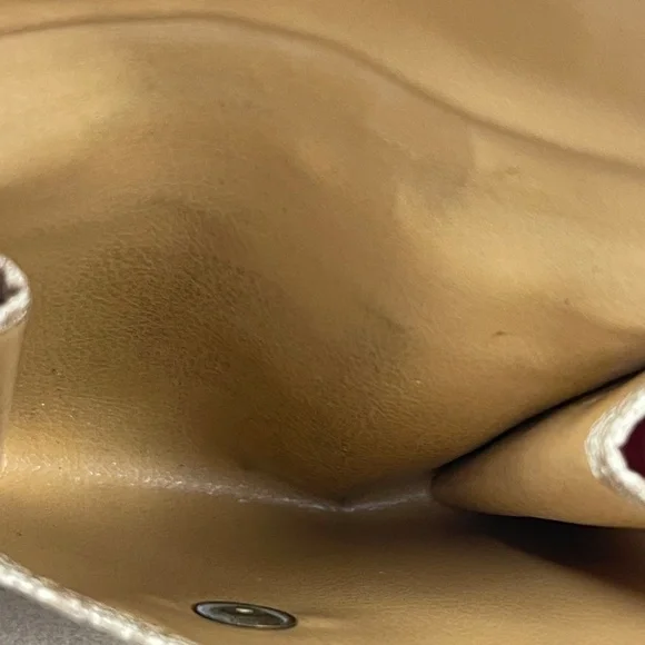 CELINE Vintage Macadam Coated Canvas w/ Leather Trim Coin Case, Pre-Owned - Picture 8 of 10